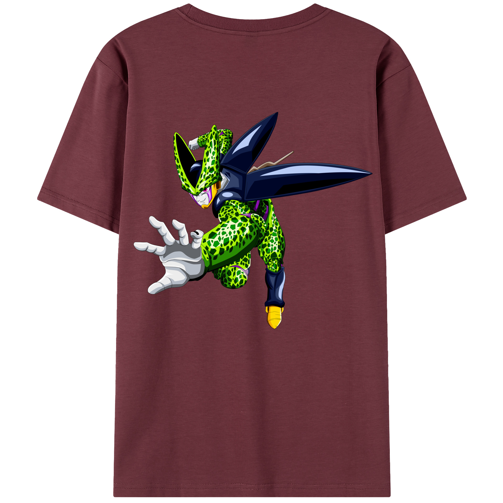 （画像用） ドラゴンボール セル DRAGON BALL Cell 綿100％半袖Tシャツ（背面プリント）